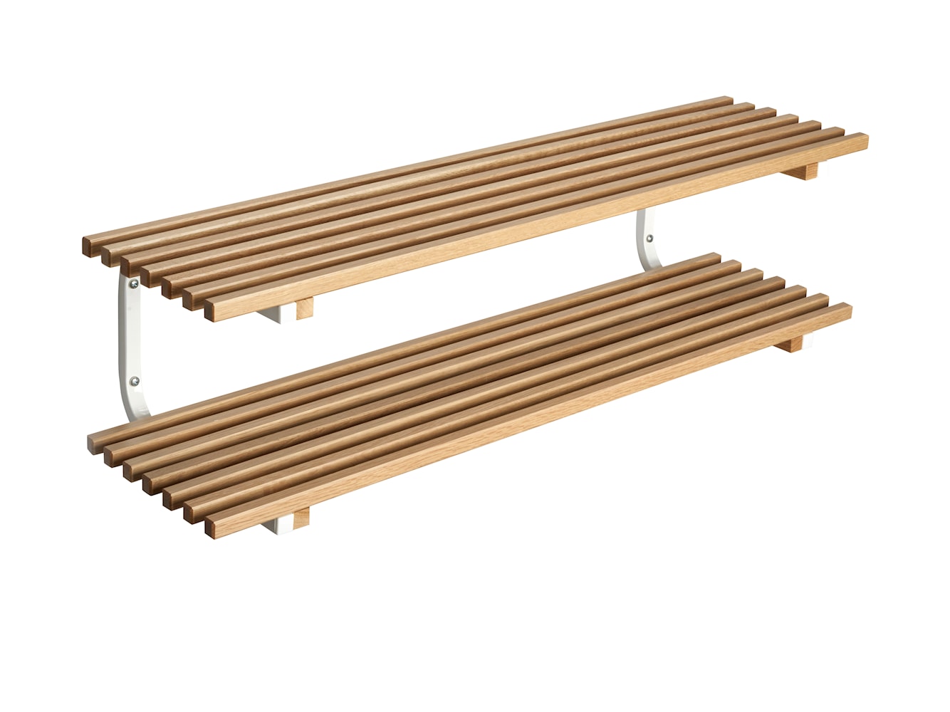 [product_category]-Essem Design Sara Shoe Rack Wall Hung Oak 120 Cm, White-Essem Design-7392157021926-101SV-120 EK/V-ESS-1