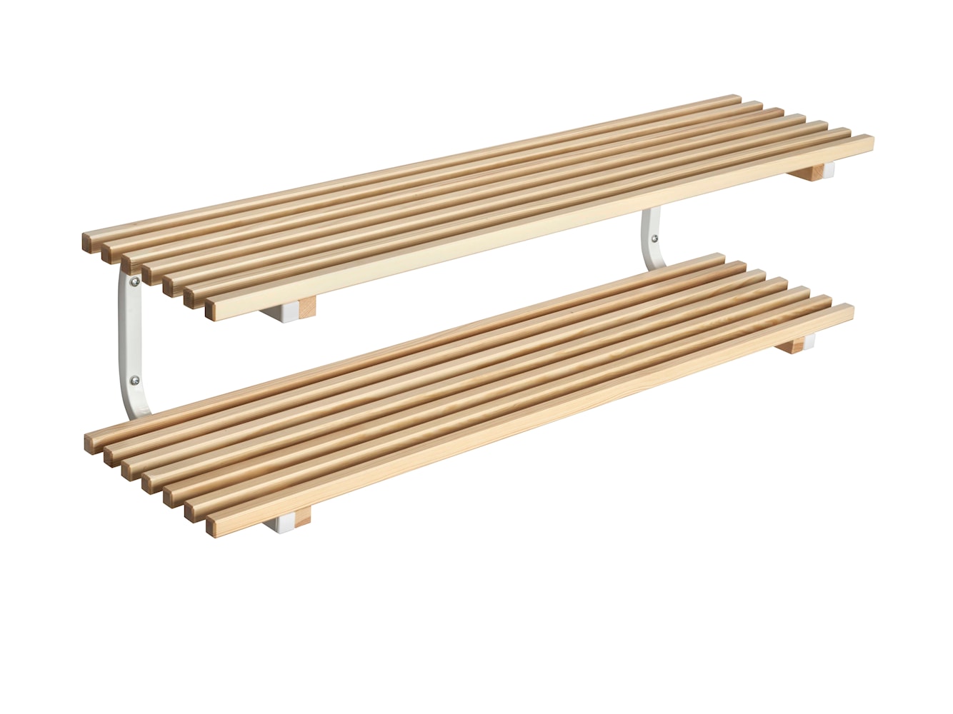 [product_category]-Essem Design Sara Shoe Rack Wall Hung Pine 120 Cm, White-Essem Design-7392157021964-101SV-120 F/V-ESS-1