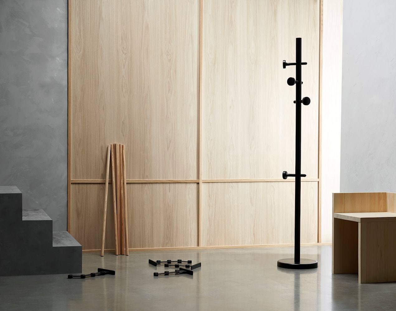 [product_category]-Essem Design Skruvad Coat Rack, White-Essem Design-7392157030898-50020-ESS-7