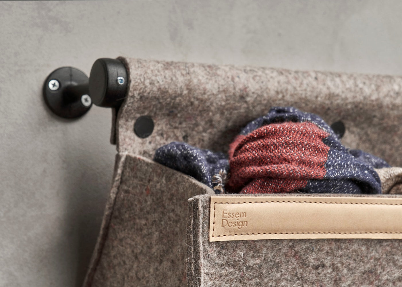 [product_category]-Essem Design Ulrika Storage Compartment, Natural Wool/Aluminium-Essem Design-7392157030959-50021-ESS-2