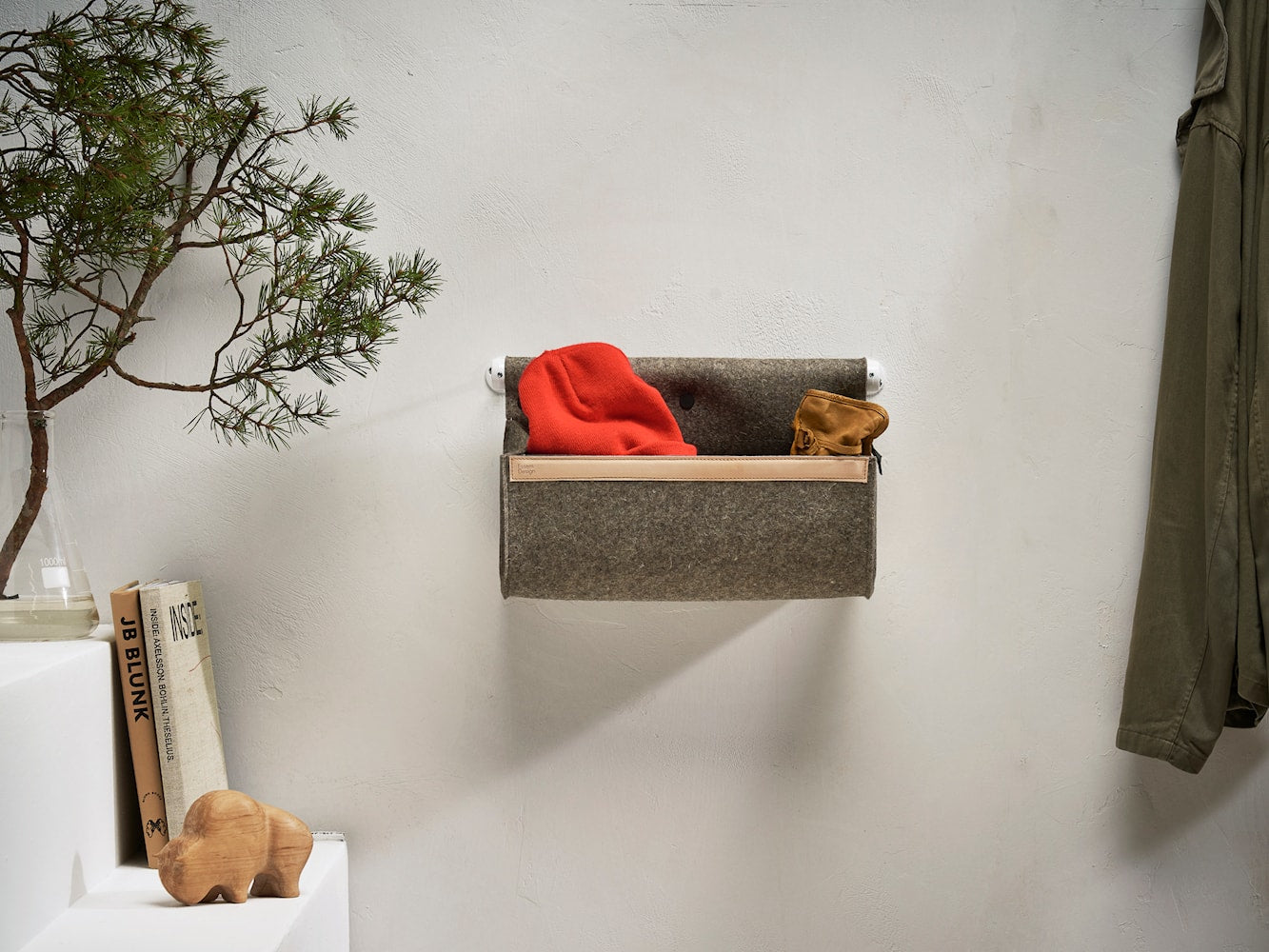 [product_category]-Essem Design Ulrika Storage Compartment, Natural Wool/Aluminium-Essem Design-7392157030959-50021-ESS-4