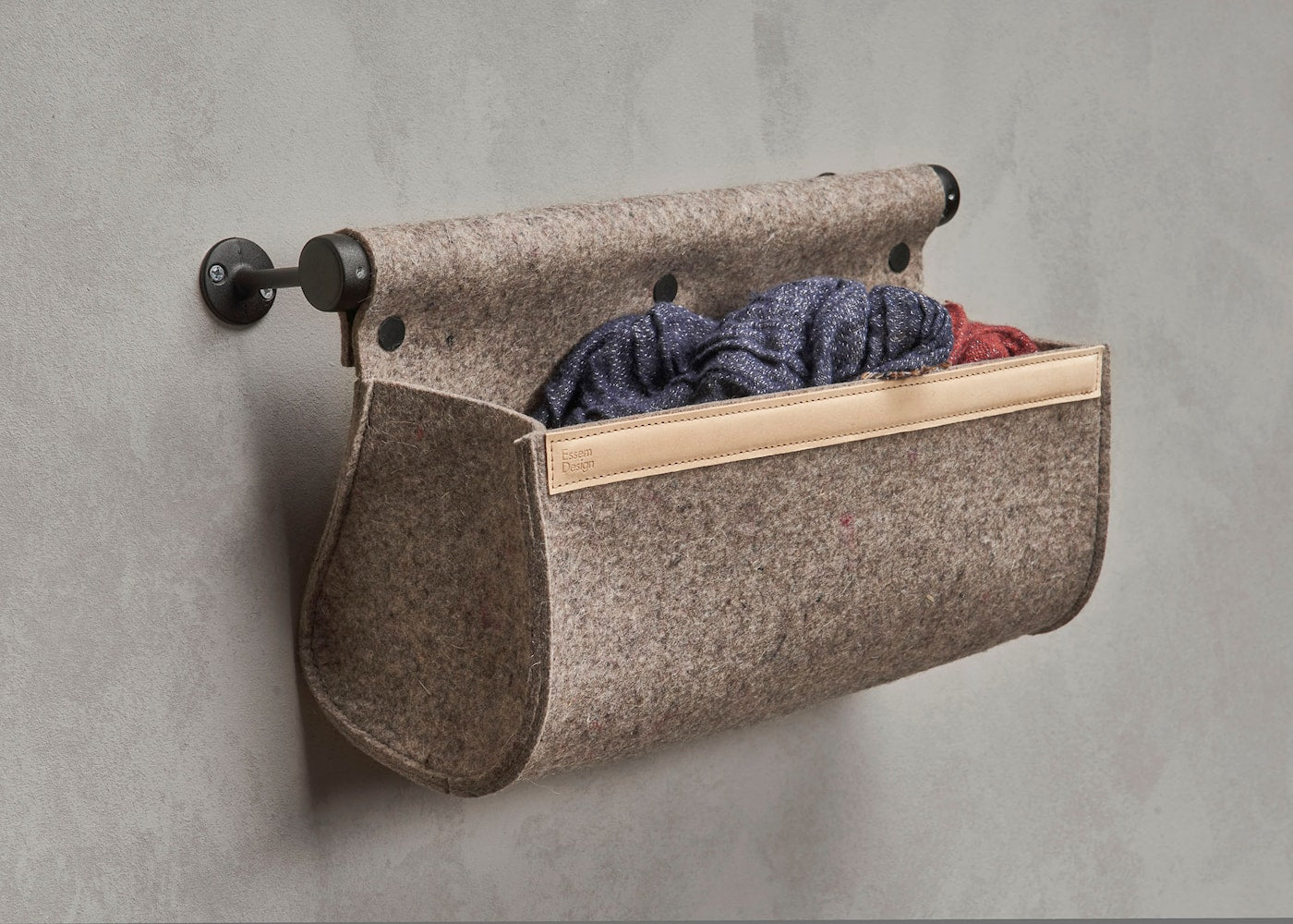 [product_category]-Essem Design Ulrika Storage Compartment, Natural Wool/Aluminium-Essem Design-7392157030959-50021-ESS-5