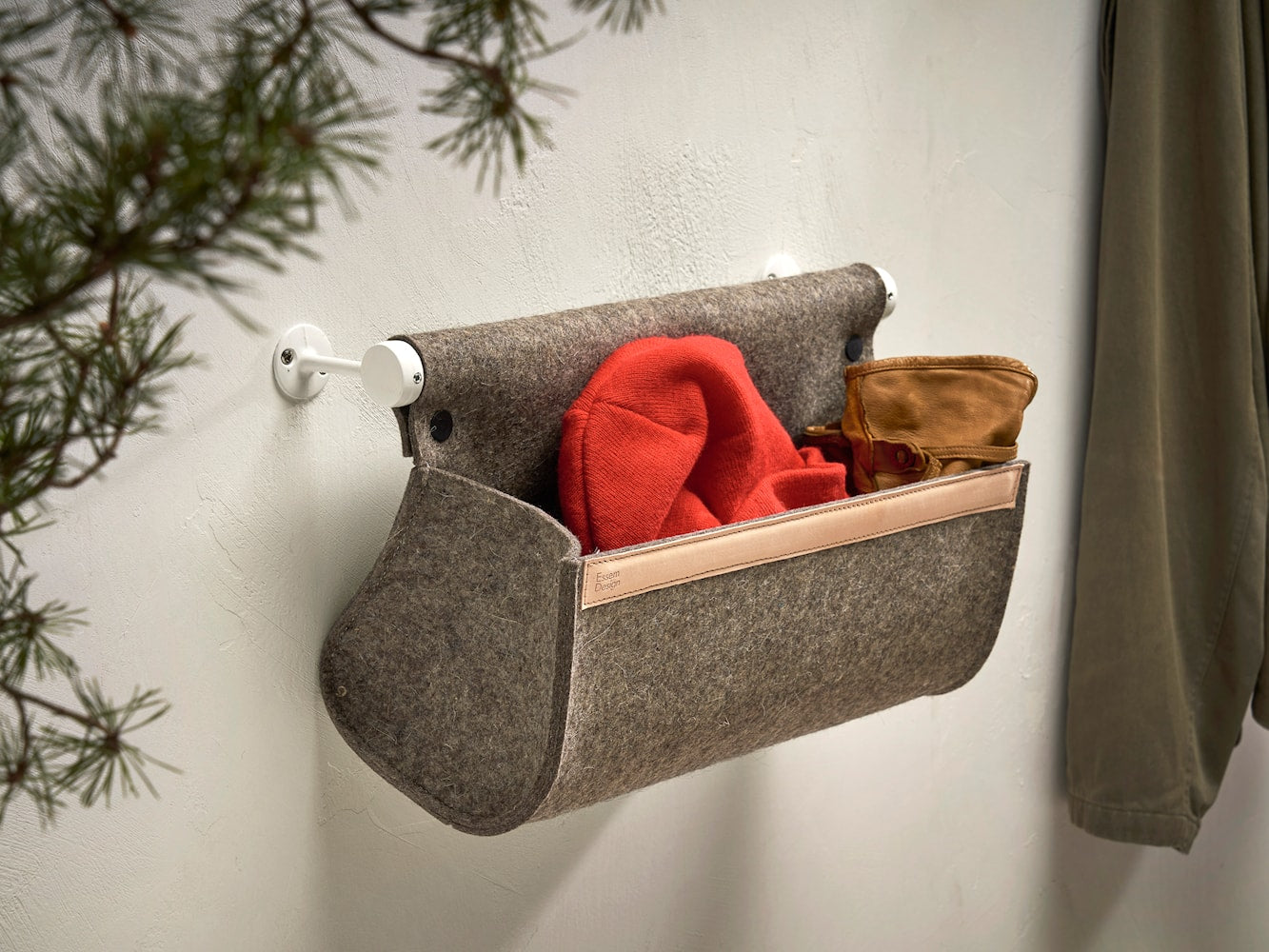 [product_category]-Essem Design Ulrika Storage Compartment, Natural Wool/Aluminium-Essem Design-7392157030959-50021-ESS-6