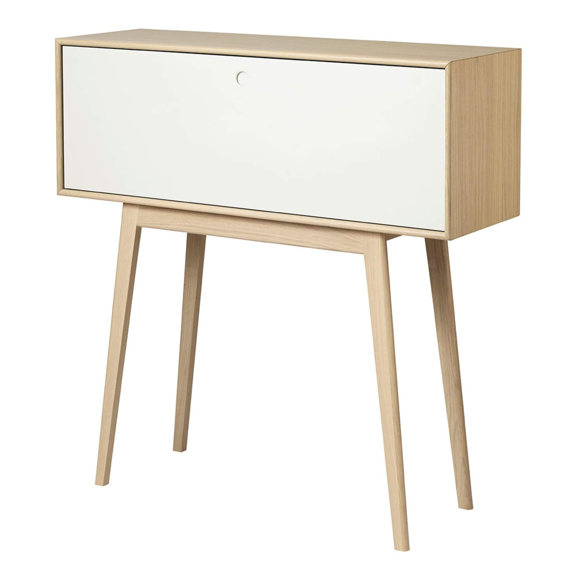 Fdb Møbler A84 Butler Secretary, White/Nature
