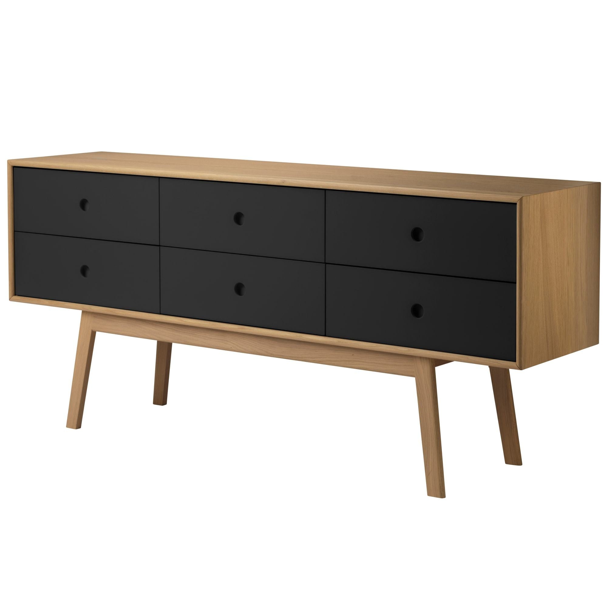 Fdb Møbler A86 BUTLER CHEST OF THEBLEERS, OAK/SVART