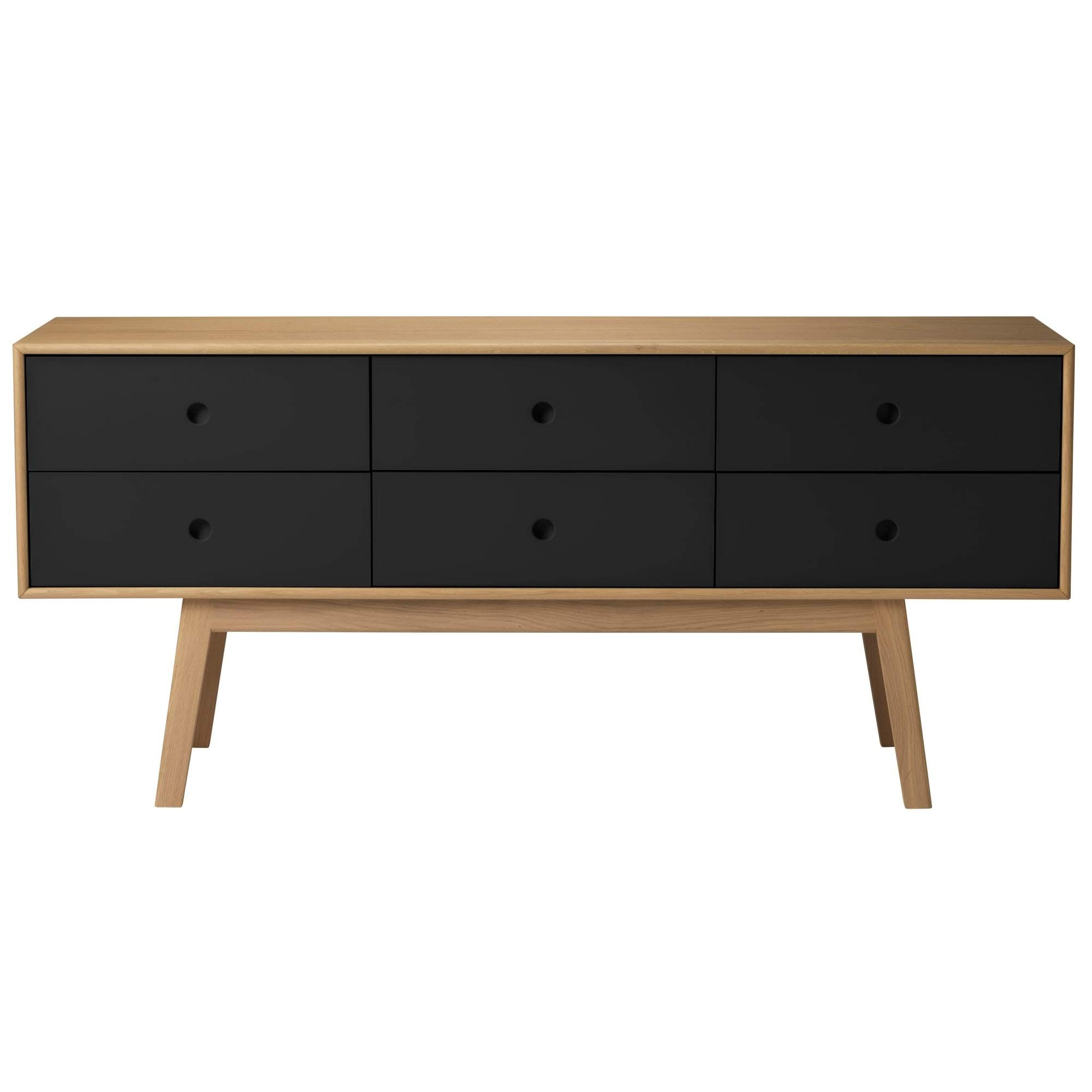 Fdb Møbler A86 BUTLER CHEST OF THEBLEERS, OAK/SVART