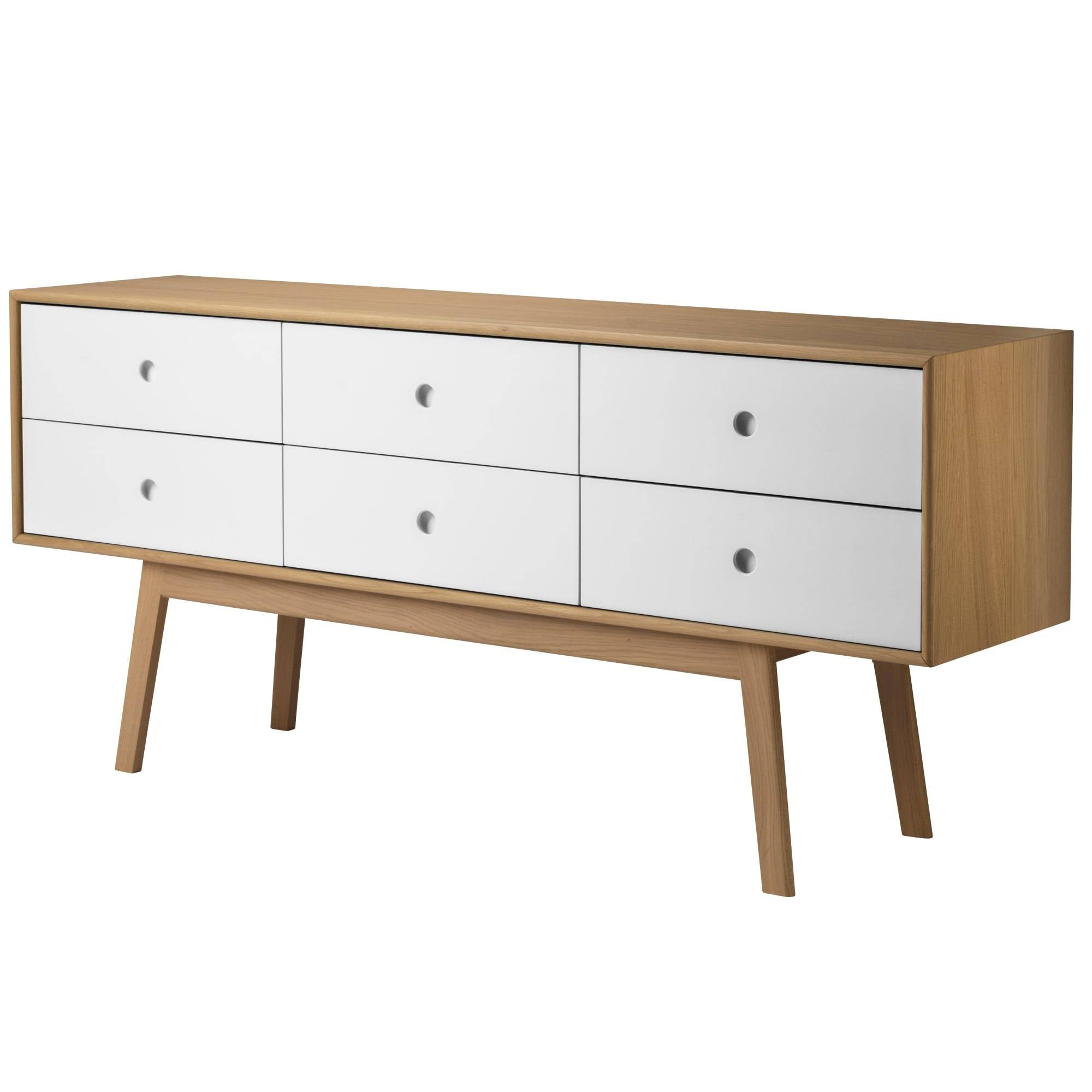 Fdb Møbler A86 BUTLER CHEST OF THEBLEERS, OAK/HVID