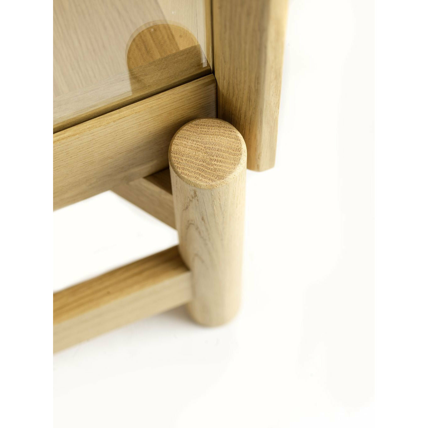 Fdb Møbler A90 Boderne Display Cabinet Oak Natural, H: 127 cm