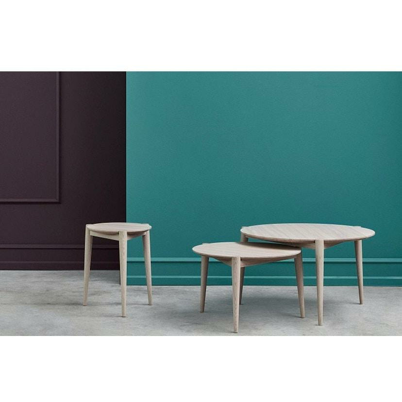 Fdb Møbler D102 Søs Coffee Table ø70 Cm, Natural Oak Lacquered