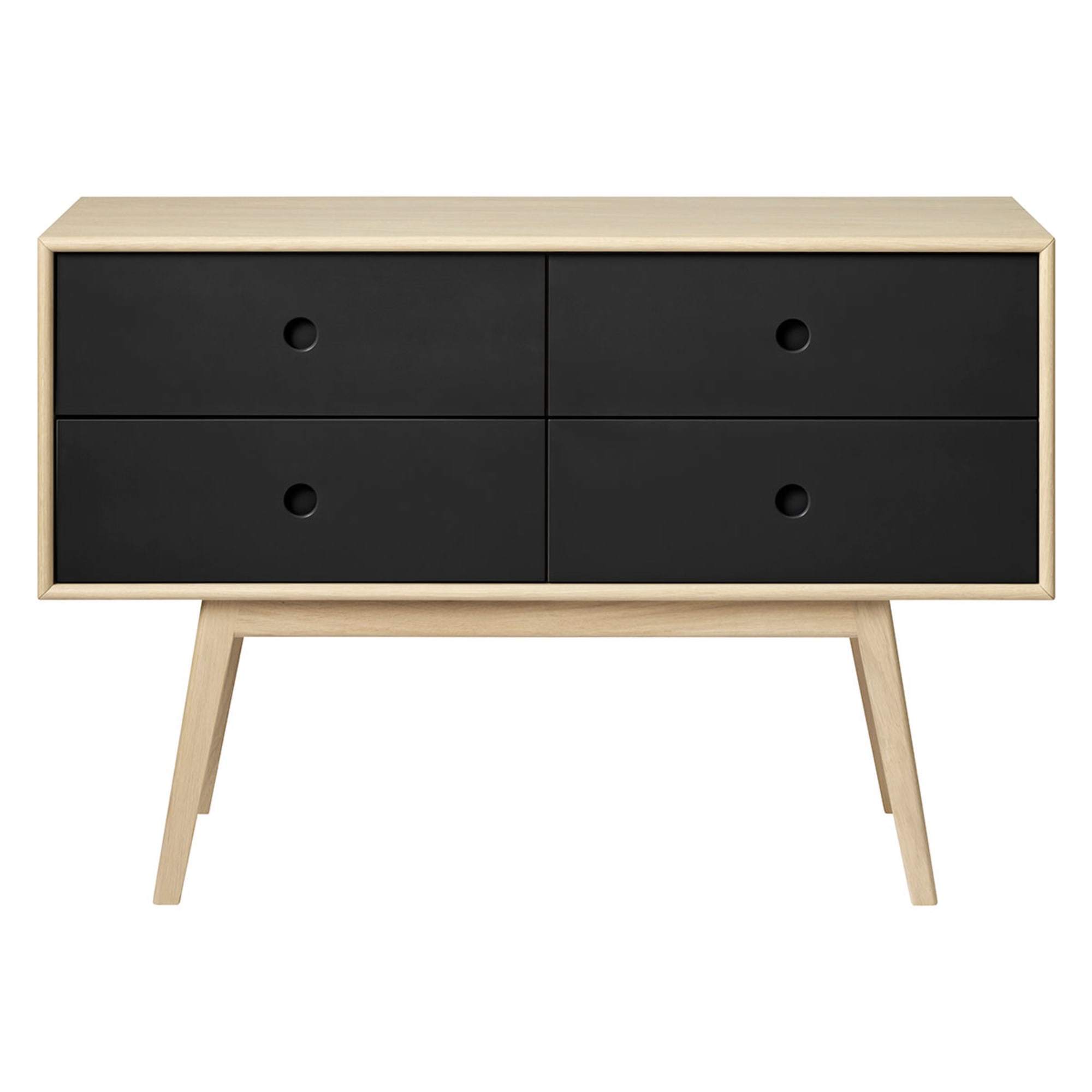 Fdb Møbler F22 bulter -kommode, sort/naturlig