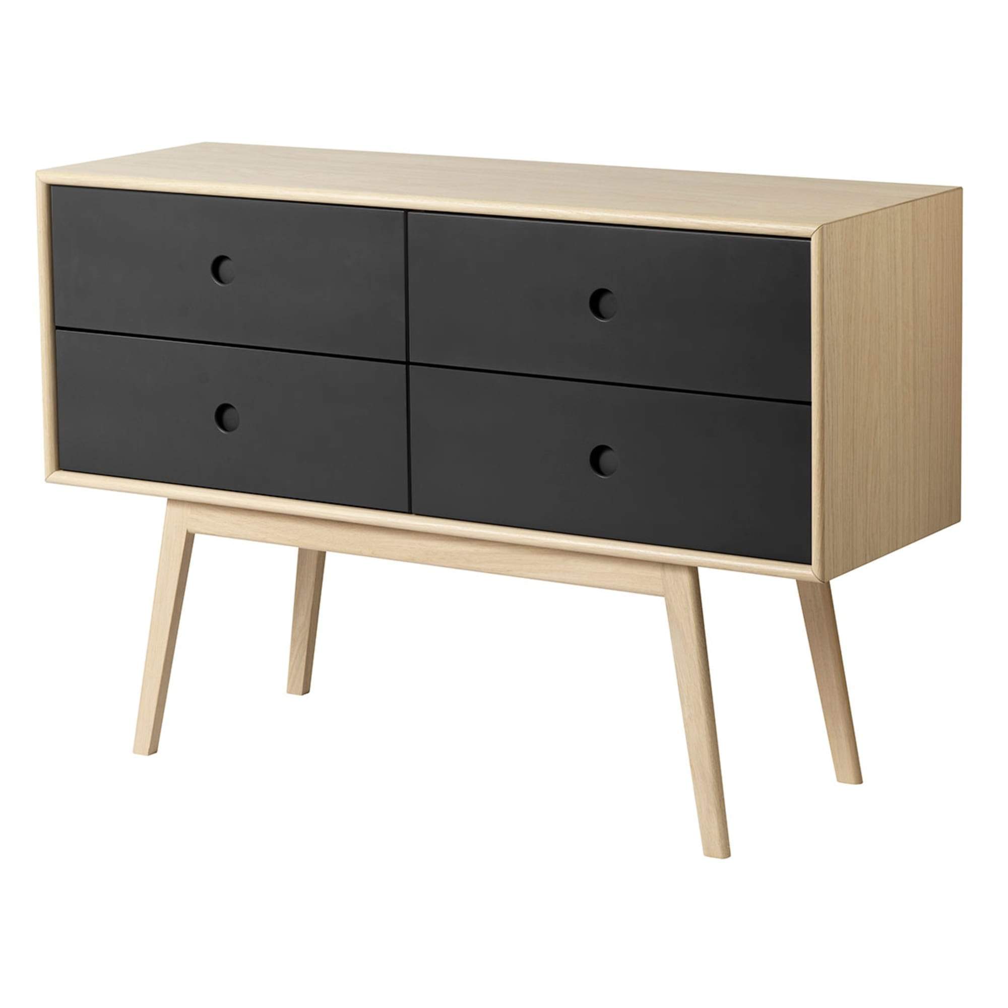 Fdb Møbler F22 bulter -kommode, sort/naturlig