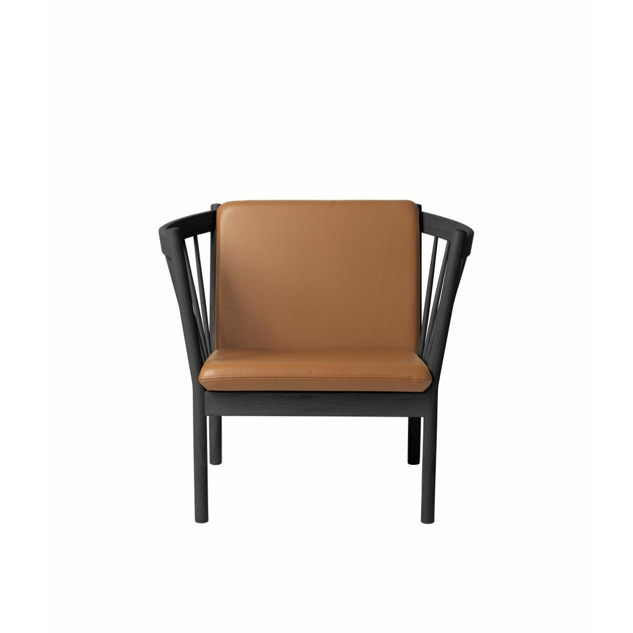 Fdb Møbler J146 lænestol, sort/cognac