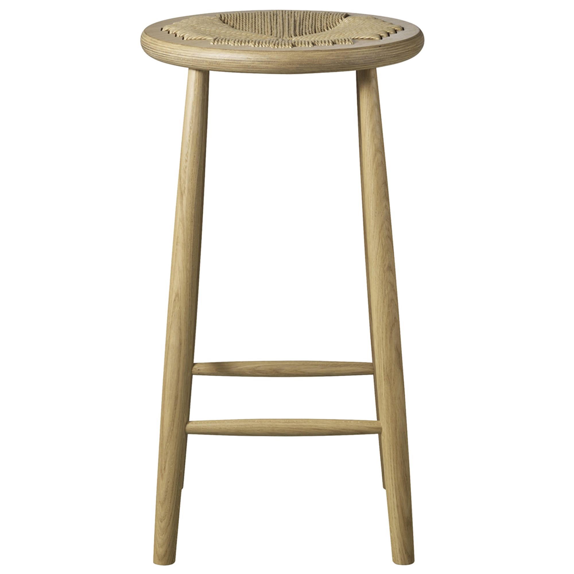 FDB Møbler J165 C Jørgen Bækmark Counter Chair, Oak/Natural, 75 cm