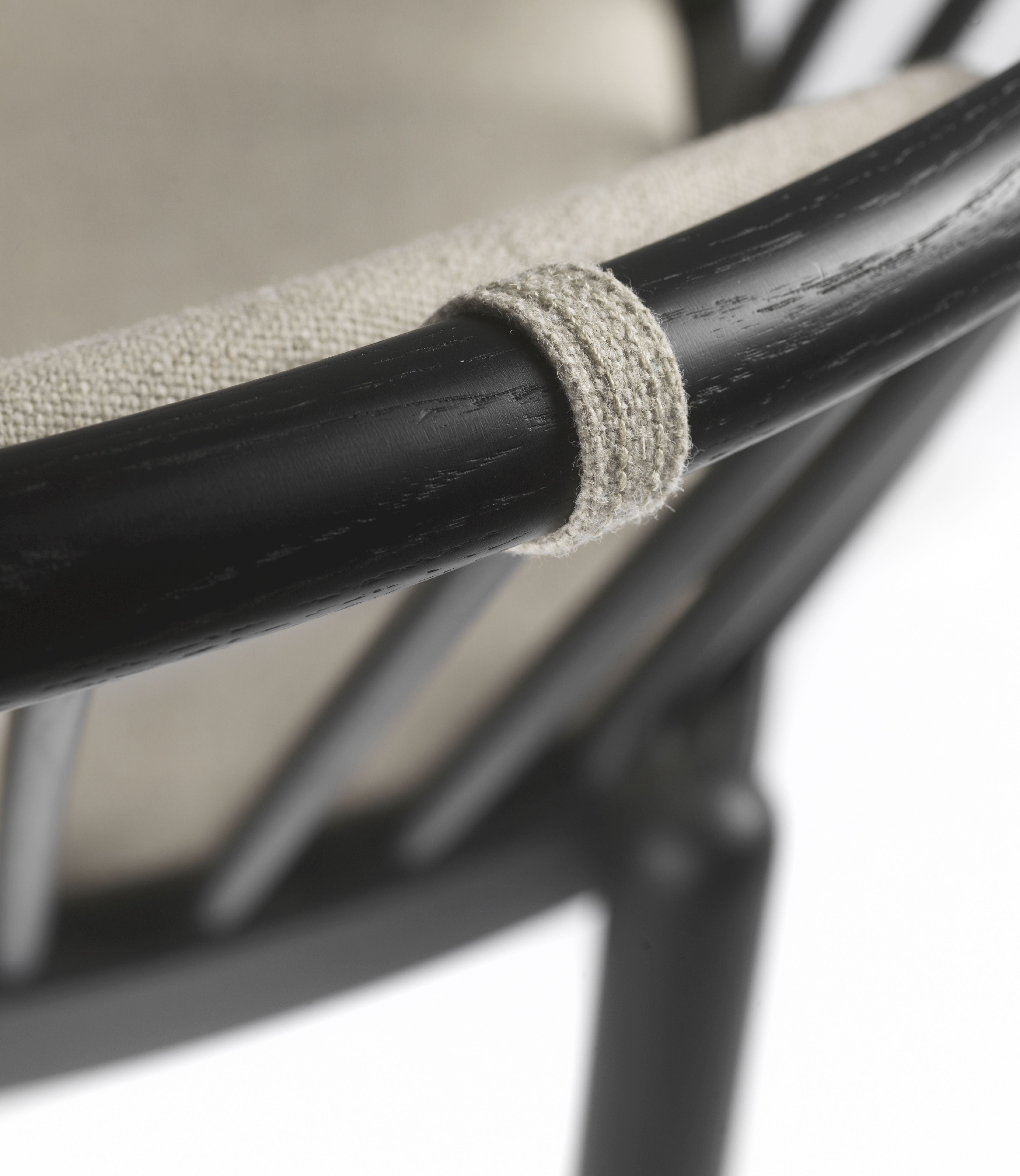 [product_category]-Fdb Møbler J166 Jørna Armchair, Oak Black Lacquered/Beige-FDB Møbler-5715054009583-J1663002010615-FDB-3