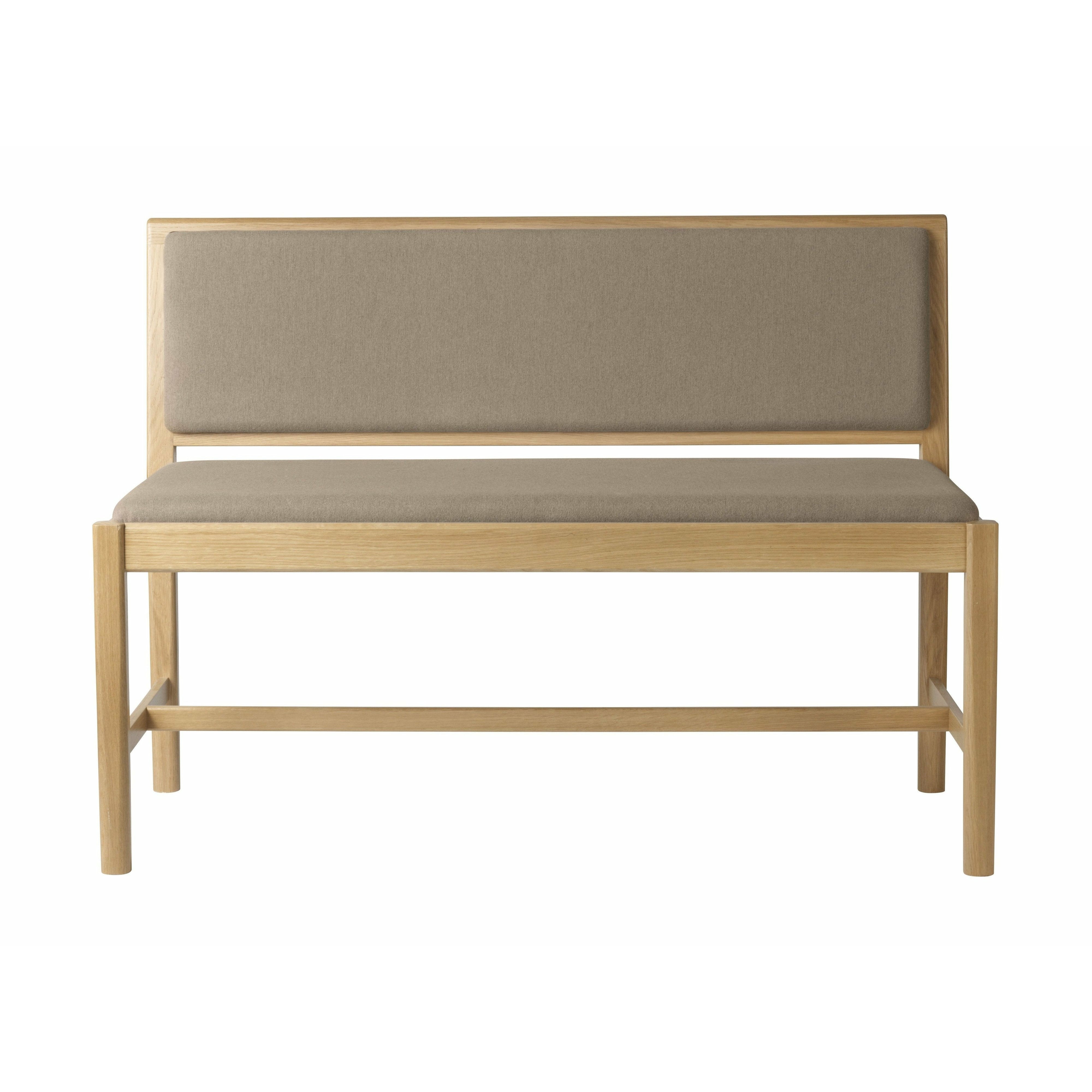 Fdb Møbler J176 Sønderborg Bench, Beige Brown