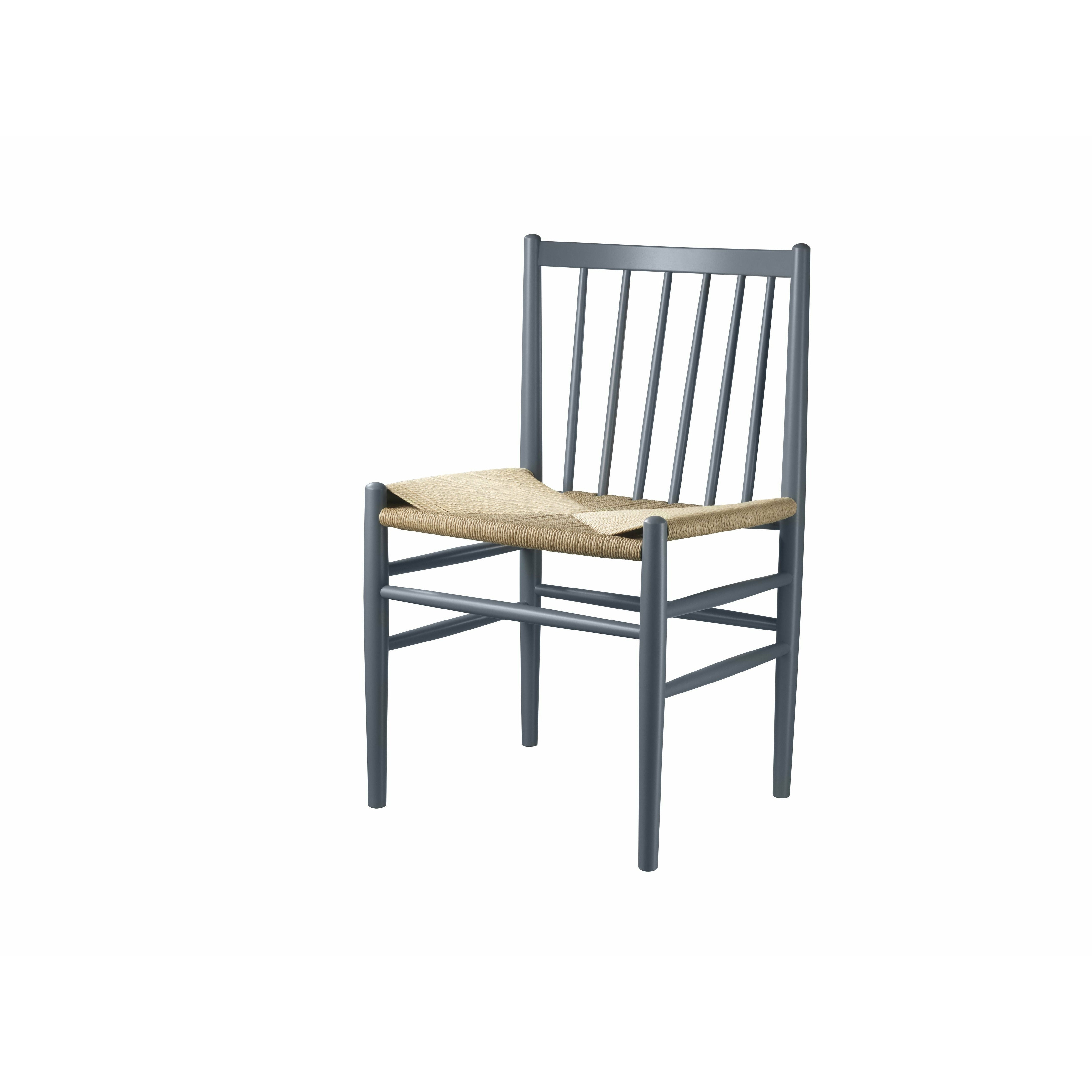 FDB Møbler J80 Jørgen Bækmark Stol, Blue Gray/Natural