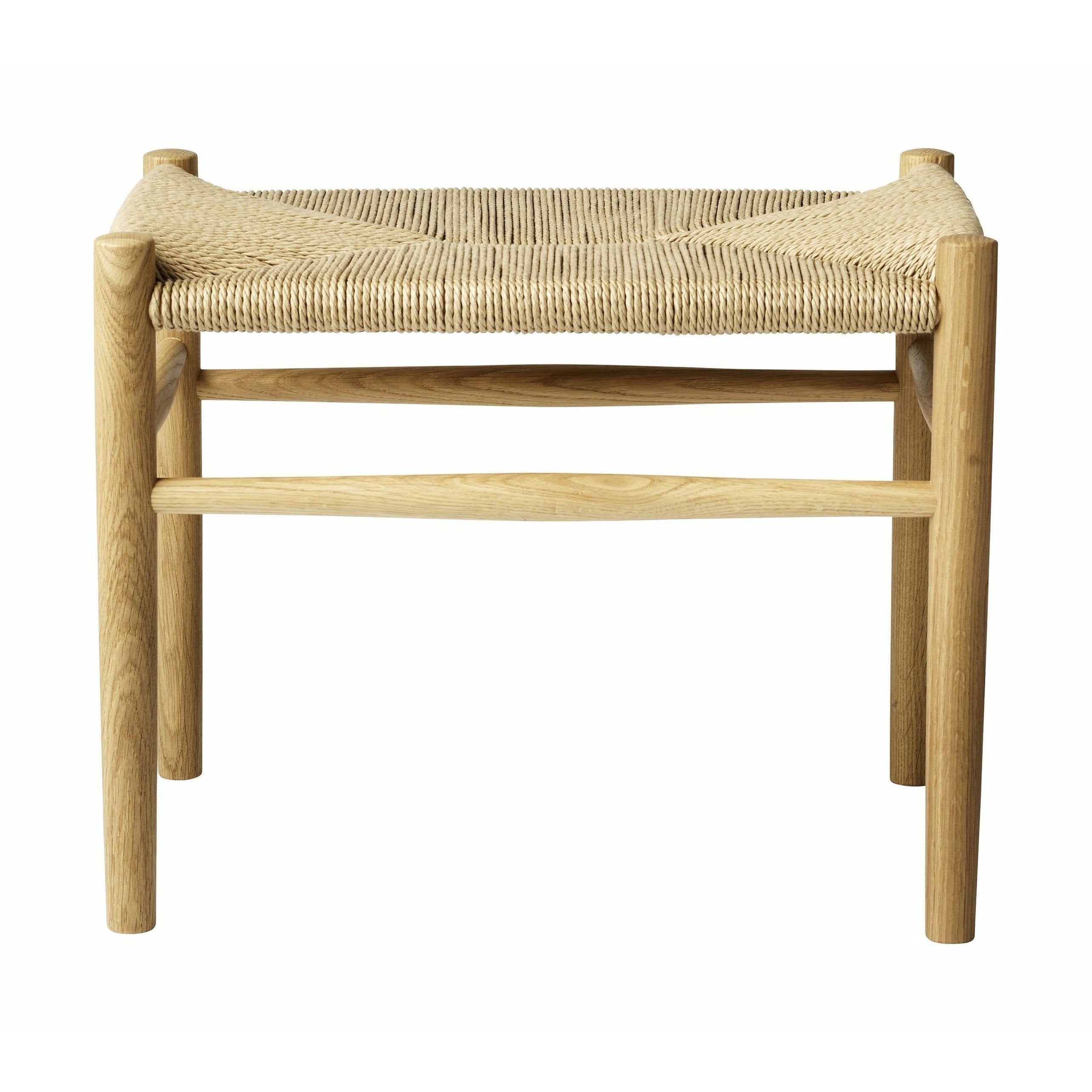 Fdb Møbler J83 Stool Smoked Oak, Natural Braid