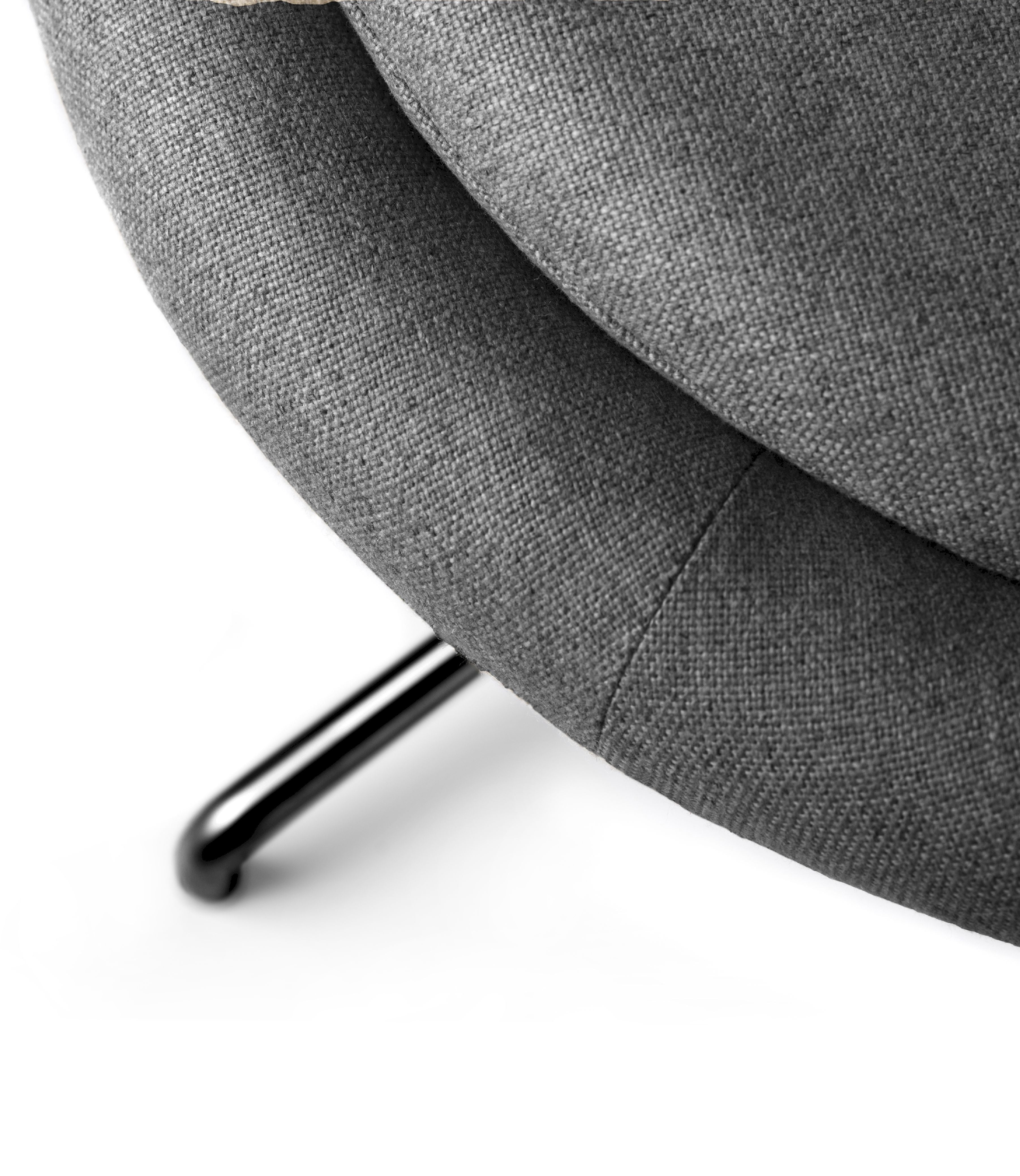 [product_category]-Fdb Møbler L41 Bellamie Lounge Chair With Bogie, Dark Grey/Black-FDB Møbler-5715054008654-L414220110102-FDB-3