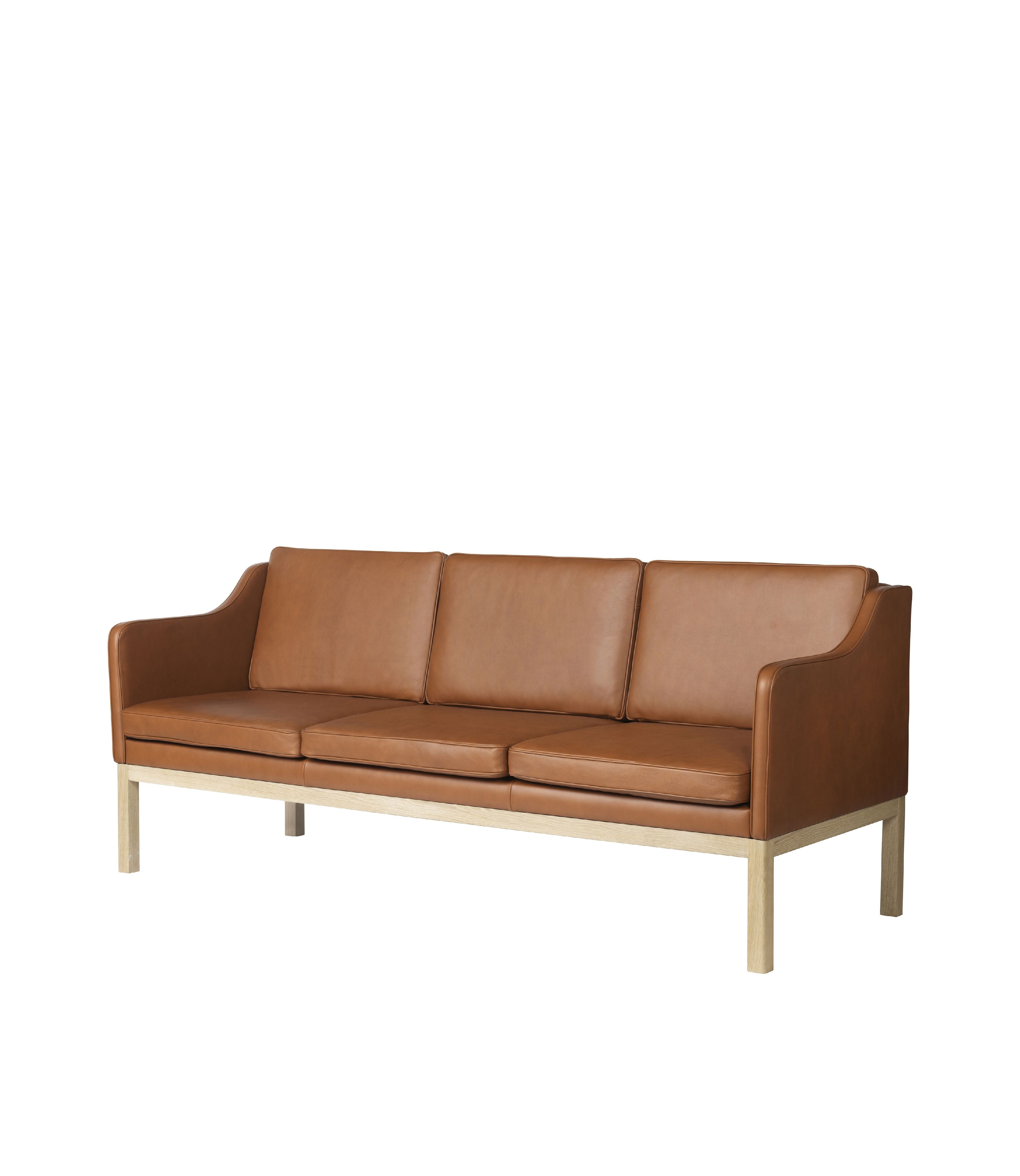 [product_category]-Fdb Møbler Mk46 Mogens Koch 3 Pers. Sofa, Oak/Cognac Leather-FDB Møbler-5715054012651-L433001100101-FDB-2