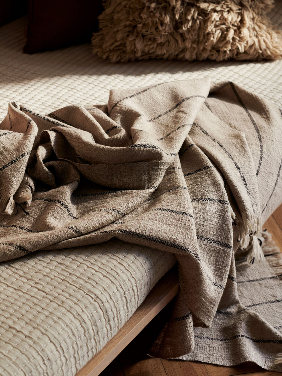 [product_category]-Ferm Living Calm Blanket, Camel/Black-Ferm Living-5704723294016-1104266435-FER-2