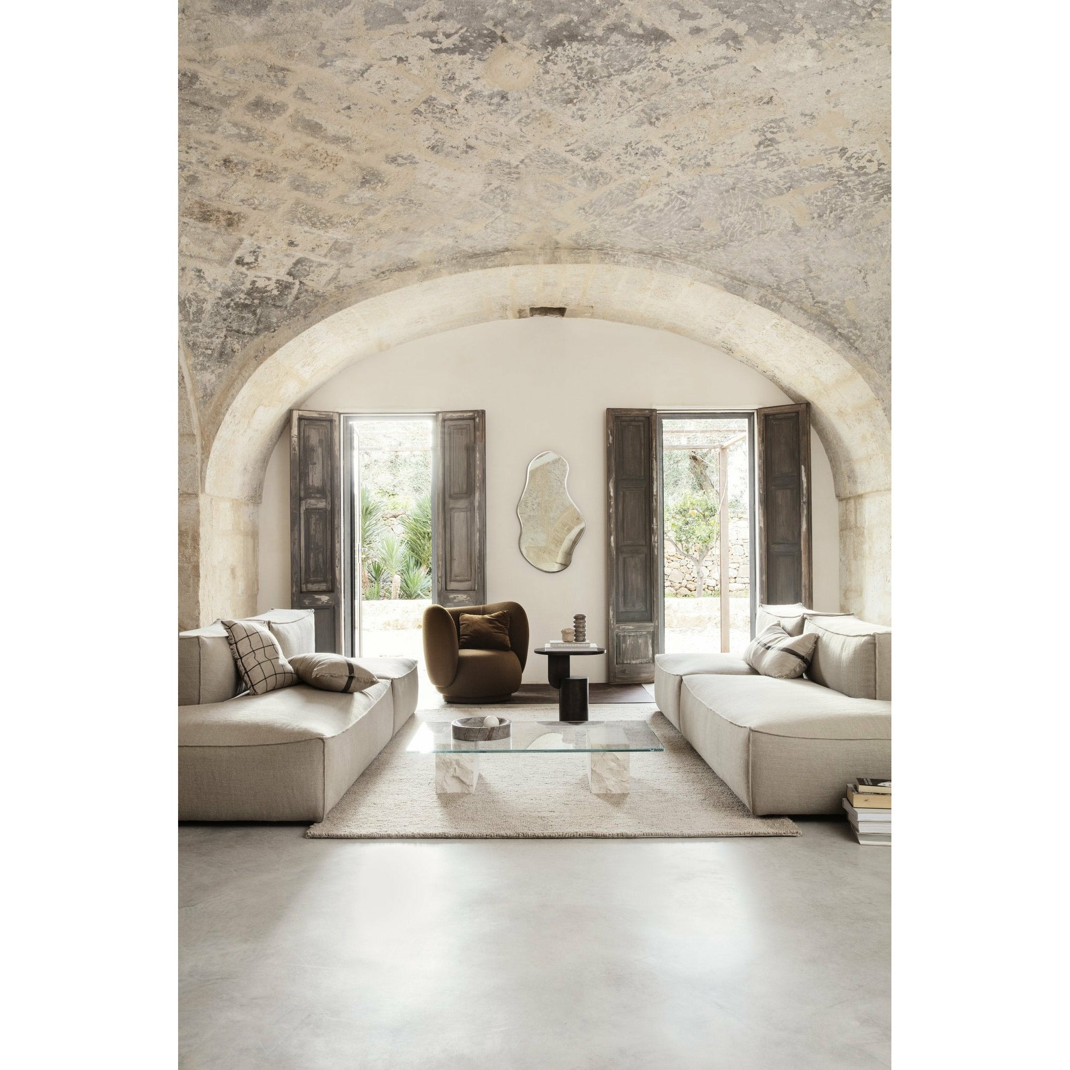[product_category]-Ferm Living Catena Pouf Square S500 Cotton Linen, Natural-Ferm Living-5704723264484-1104263482-FER-4