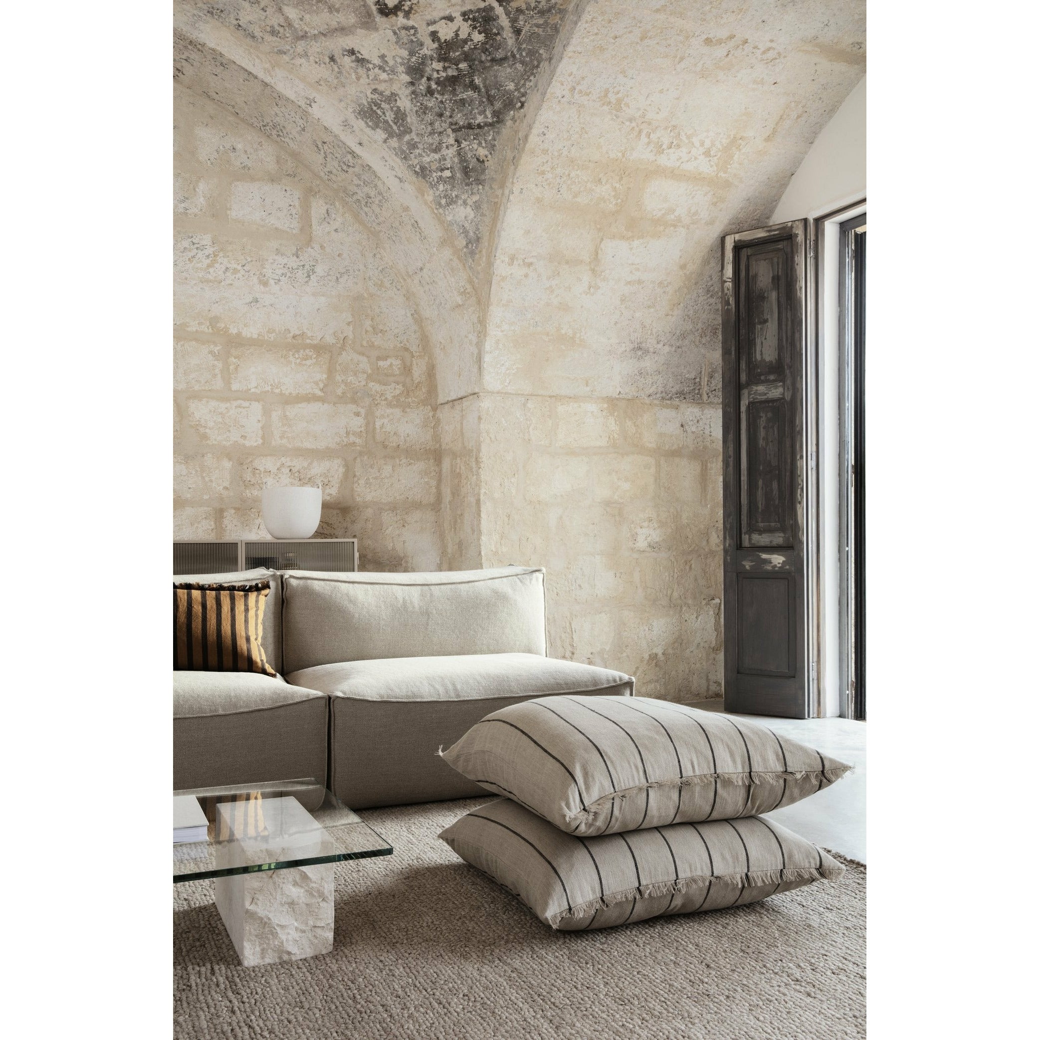 [product_category]-Ferm Living Catena Pouf Square S500 Cotton Linen, Natural-Ferm Living-5704723264484-1104263482-FER-7