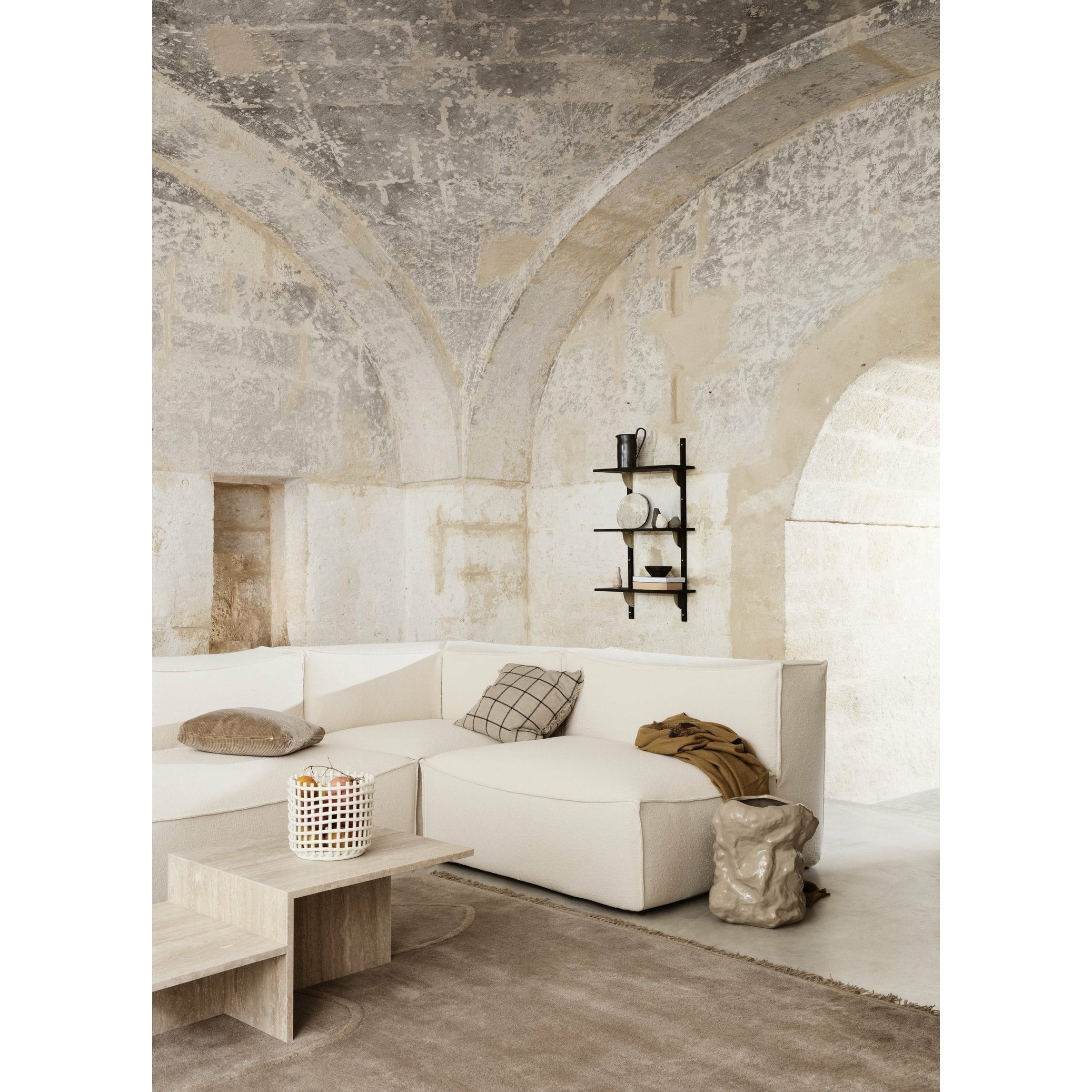 [product_category]-Ferm Living Catena Sofa Open End Right L301 Dry Cotton Slub, Off White-Ferm Living-1102032844-FER-3