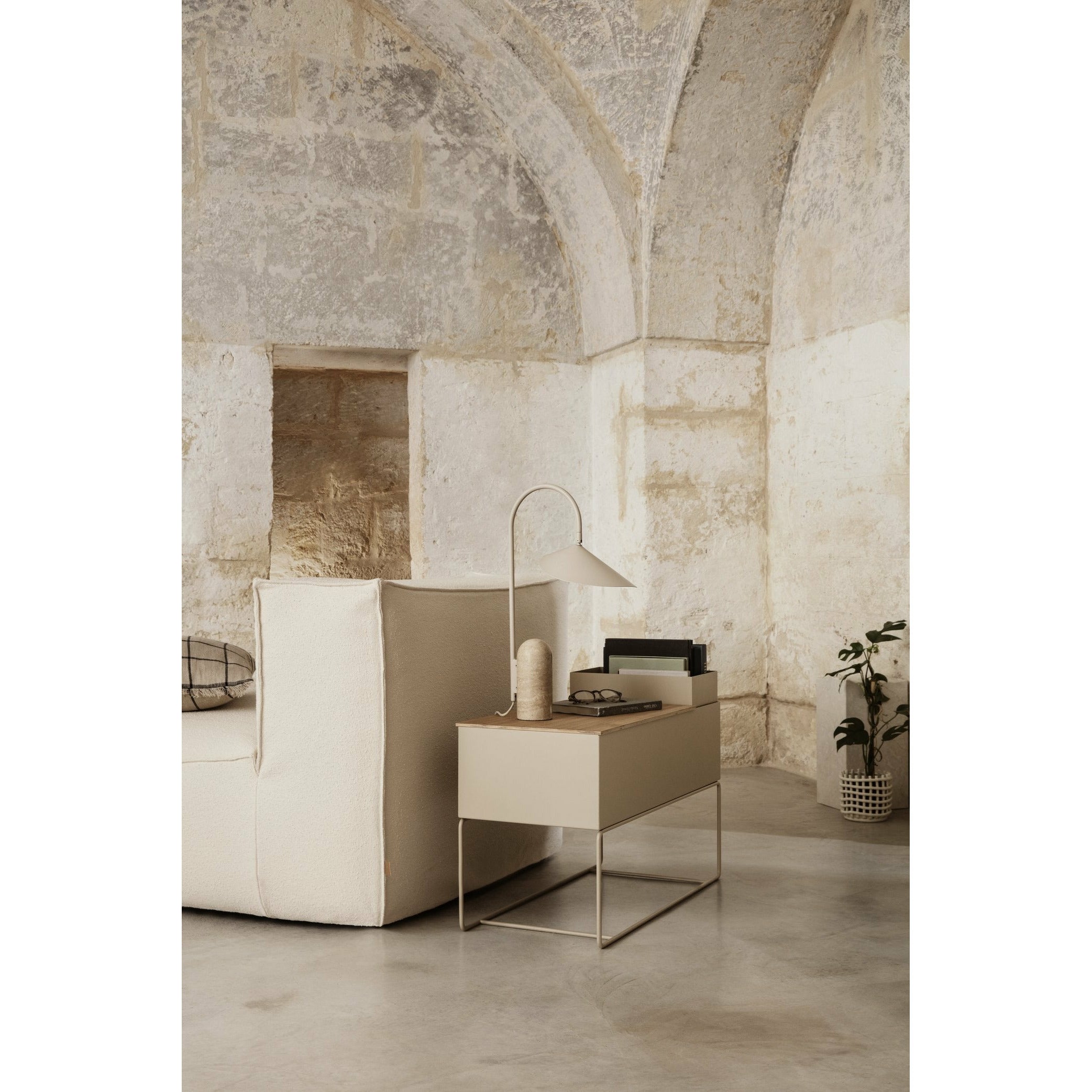 [product_category]-Ferm Living Catena Sofa Open End Right L301 Dry Cotton Slub, Off White-Ferm Living-1102032844-FER-5