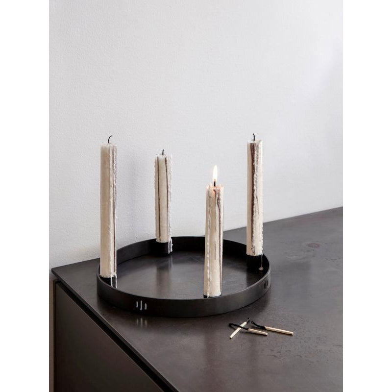 [product_category]-Ferm Living Circle Candle Holder Black, ø 25-Ferm Living-5704723021537-5757-FER-2