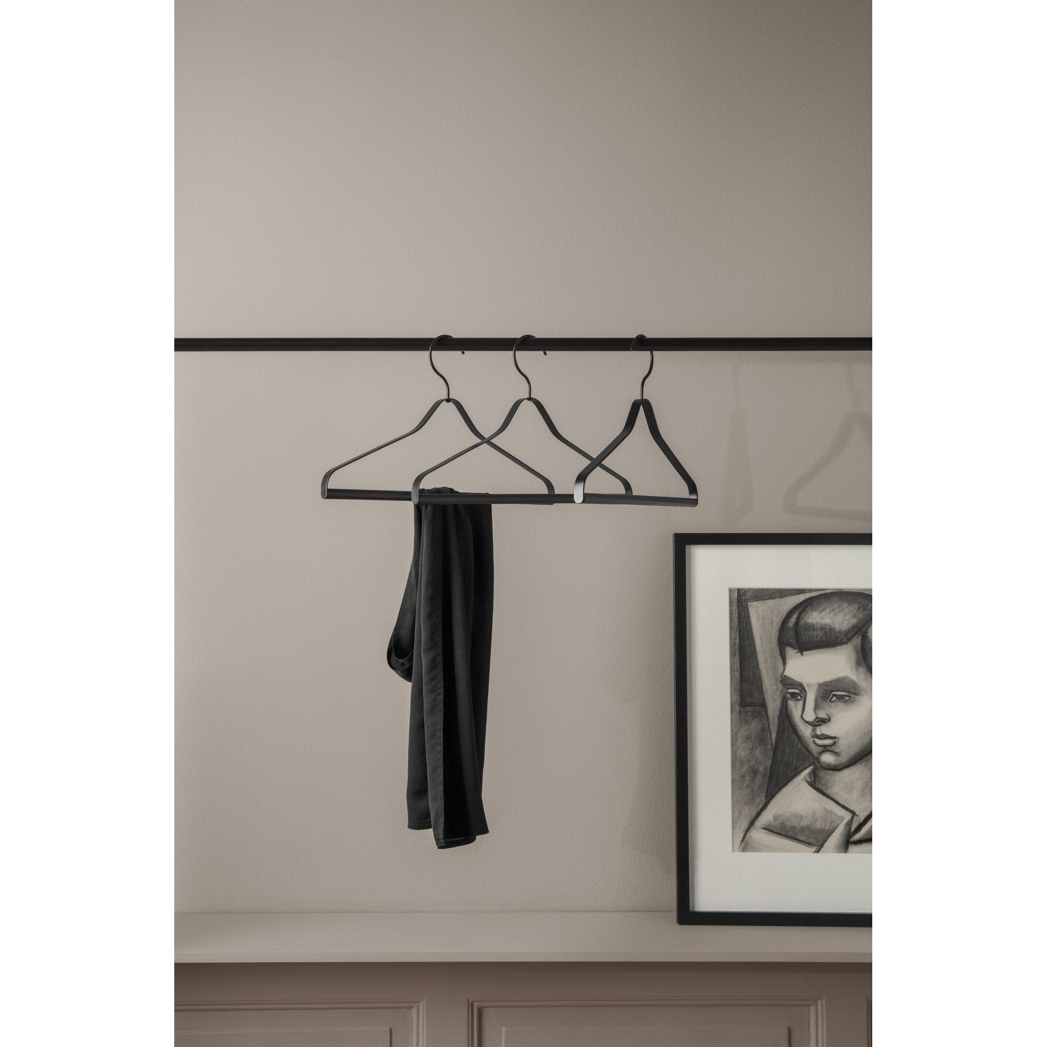 [product_category]-Ferm Living Coat Hanger, Black (Set Of 3)-Ferm Living-5704723020349-4225-FER-2