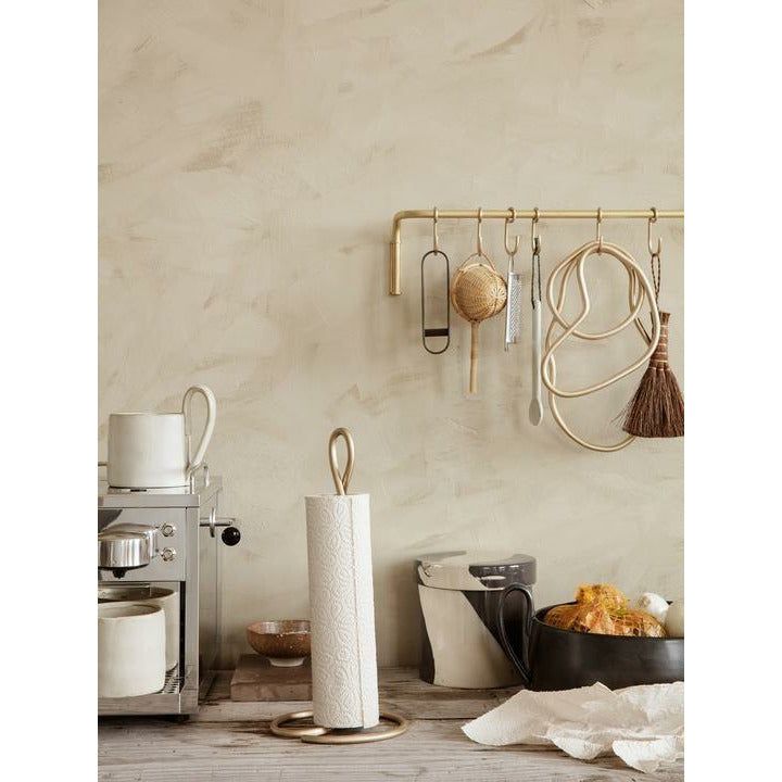 [product_category]-Ferm Living Curvature Kitchen Roll Holder 14x30,5 Cm, Brass-Ferm Living-5704723274599-1104264493-FER-2