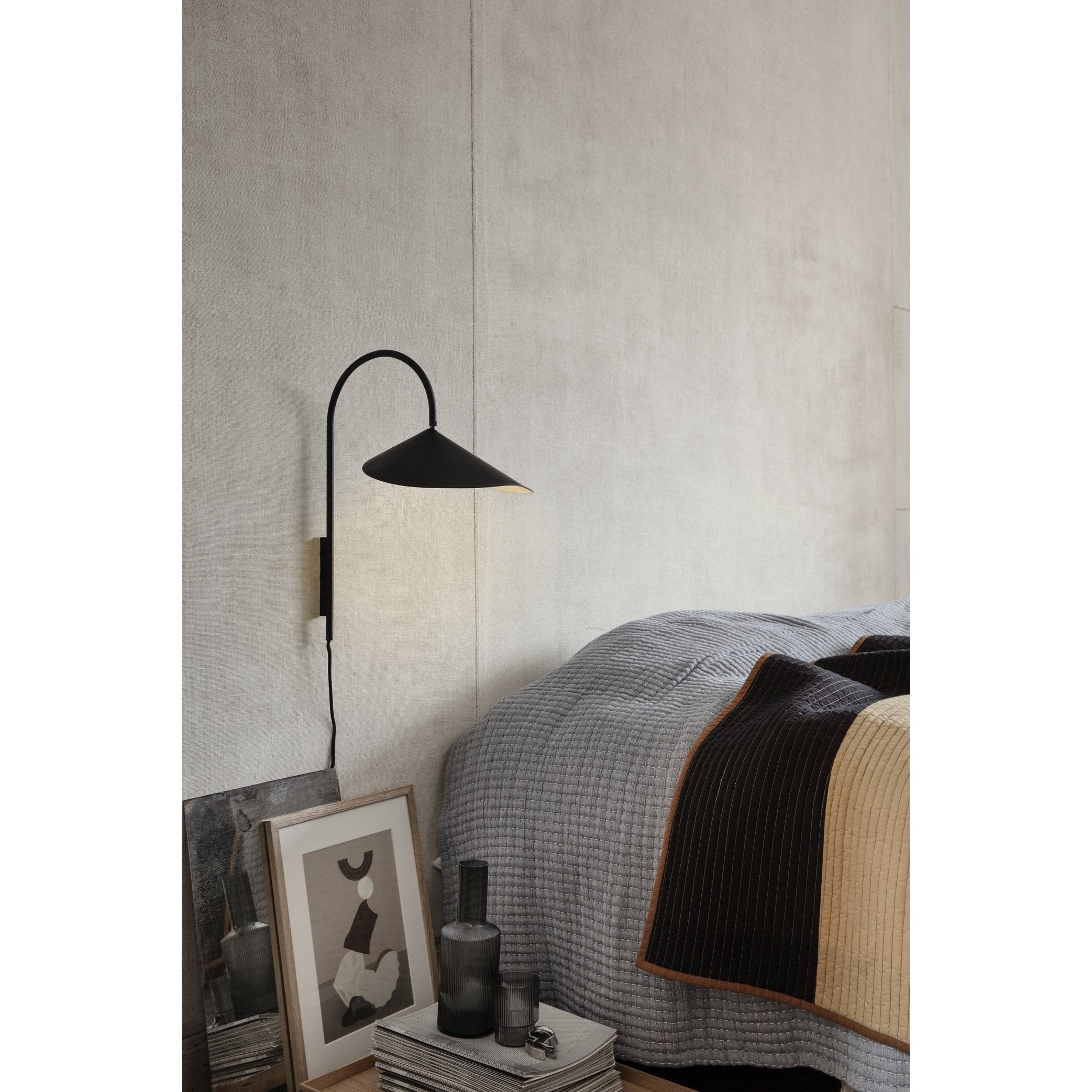 [product_category]-Ferm Living Daze Bedspread, Warm Grey-Ferm Living-5704723023890-6000-FER-3