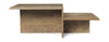 Ferm Living Distinct Coffee Table, Dark Brown Travertine