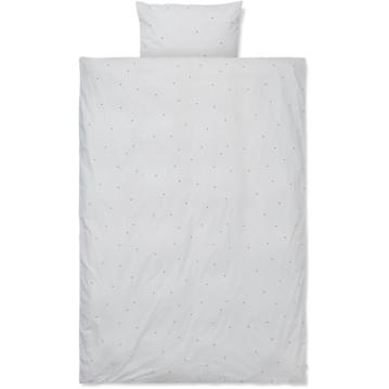Ferm Living Dot Embroidery Seng linned lysegrå, junior