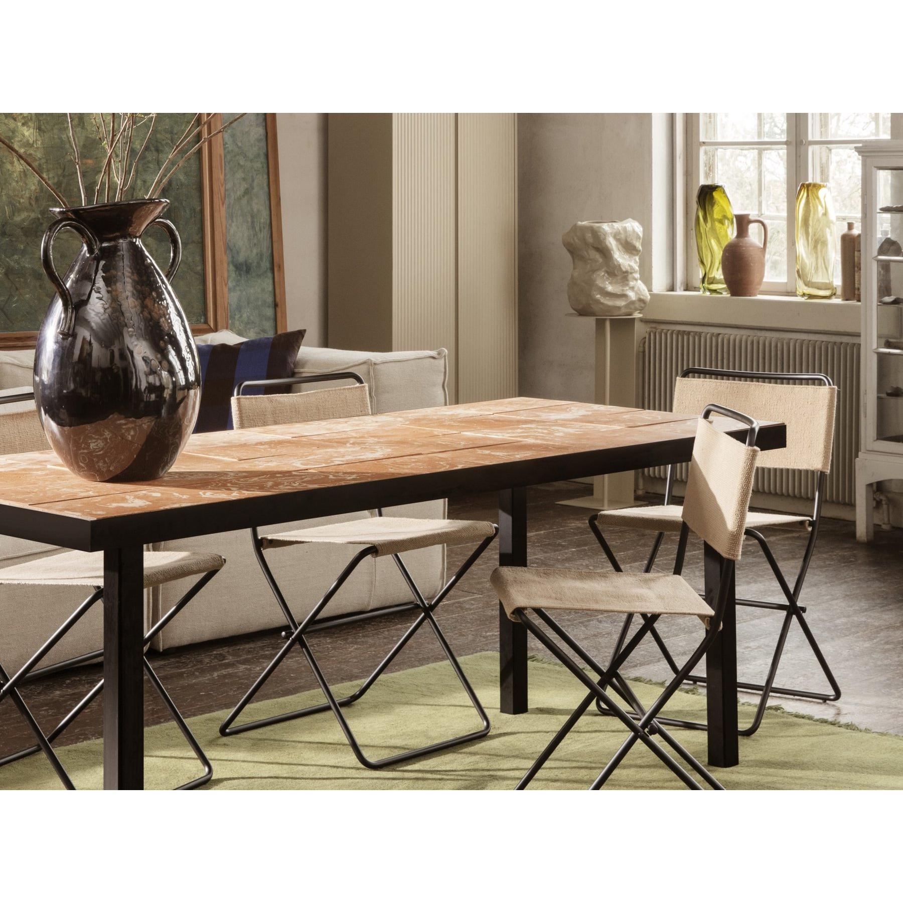 [product_category]-Ferm Living Flod Tiles Dining Table, Terracotta/Black-Ferm Living-5704723270768-1104264110-FER-3