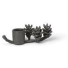 Ferm Living Forest Candlestick, Black Brass