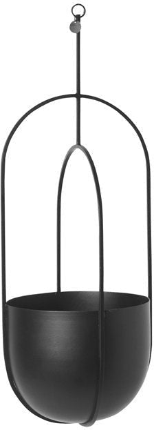 [product_category]-Ferm Living Hanging Flowerpot , Black-Ferm Living-5704723023142-3337-FER-1
