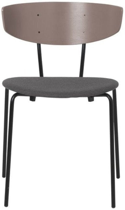 [product_category]-Ferm Living Herman Chair Upholstered, Dark Rose/Warm Grey-Ferm Living-5704723030935-100014665-FER-1
