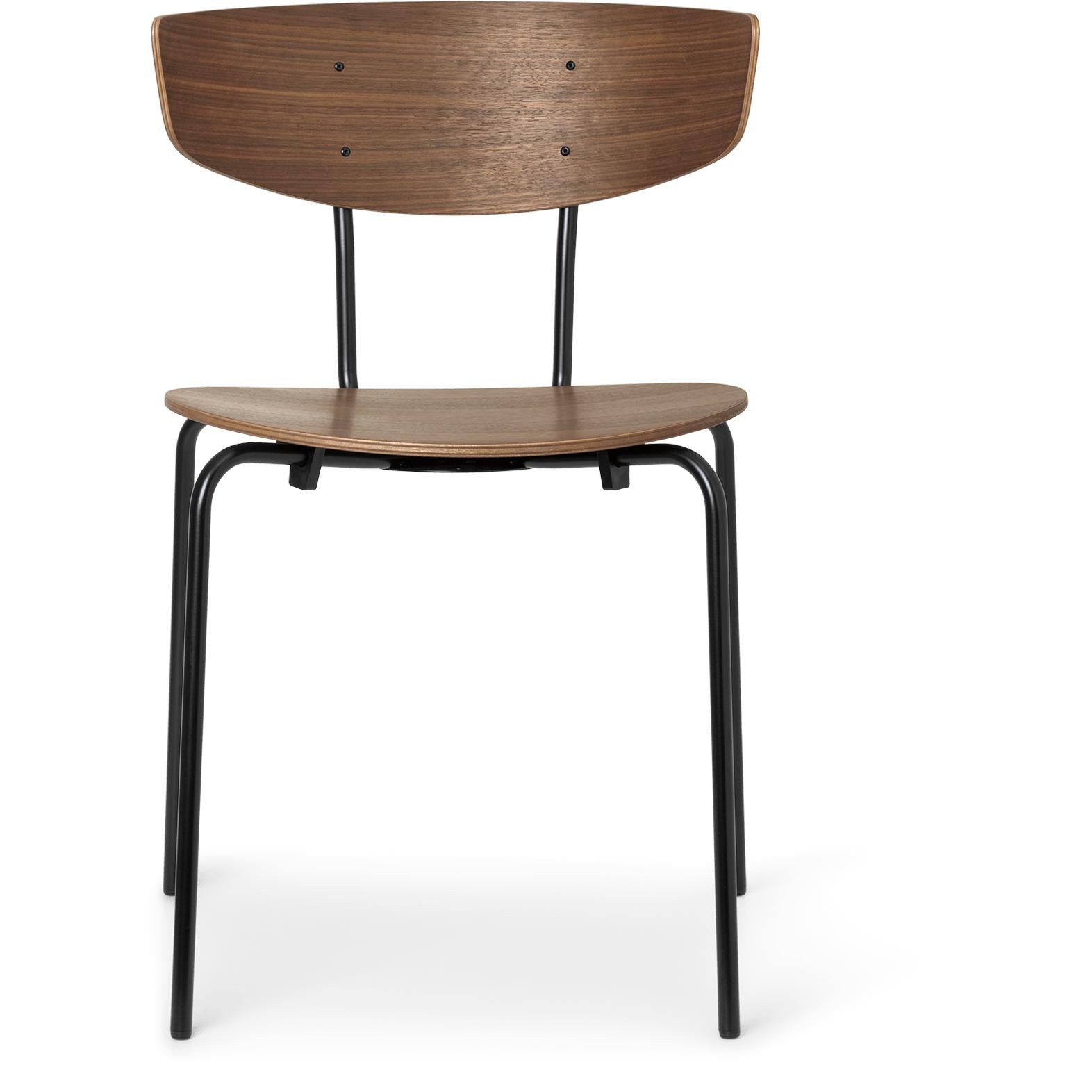 [product_category]-Ferm Living Herman Dining Chair Walnut, Black-Ferm Living-5704723267898-1104263823-FER-1