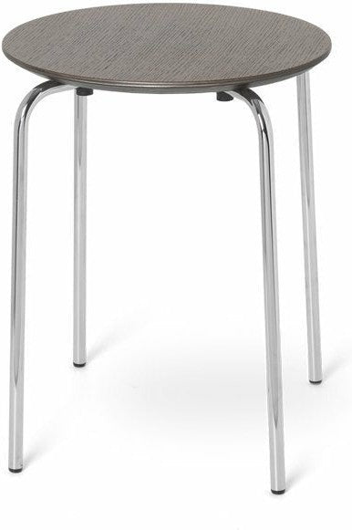 [product_category]-Ferm Living Herman Stool, Chrome/Dark Stained Oak-Ferm Living-5704723105770-100571114-FER-1