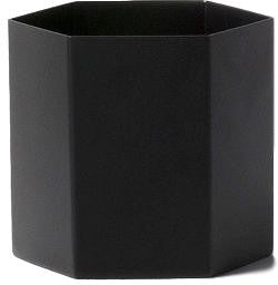 [product_category]-Ferm Living Hexagon Flowerpot Black, ø15cm-Ferm Living-5704723007883-4178-FER-1
