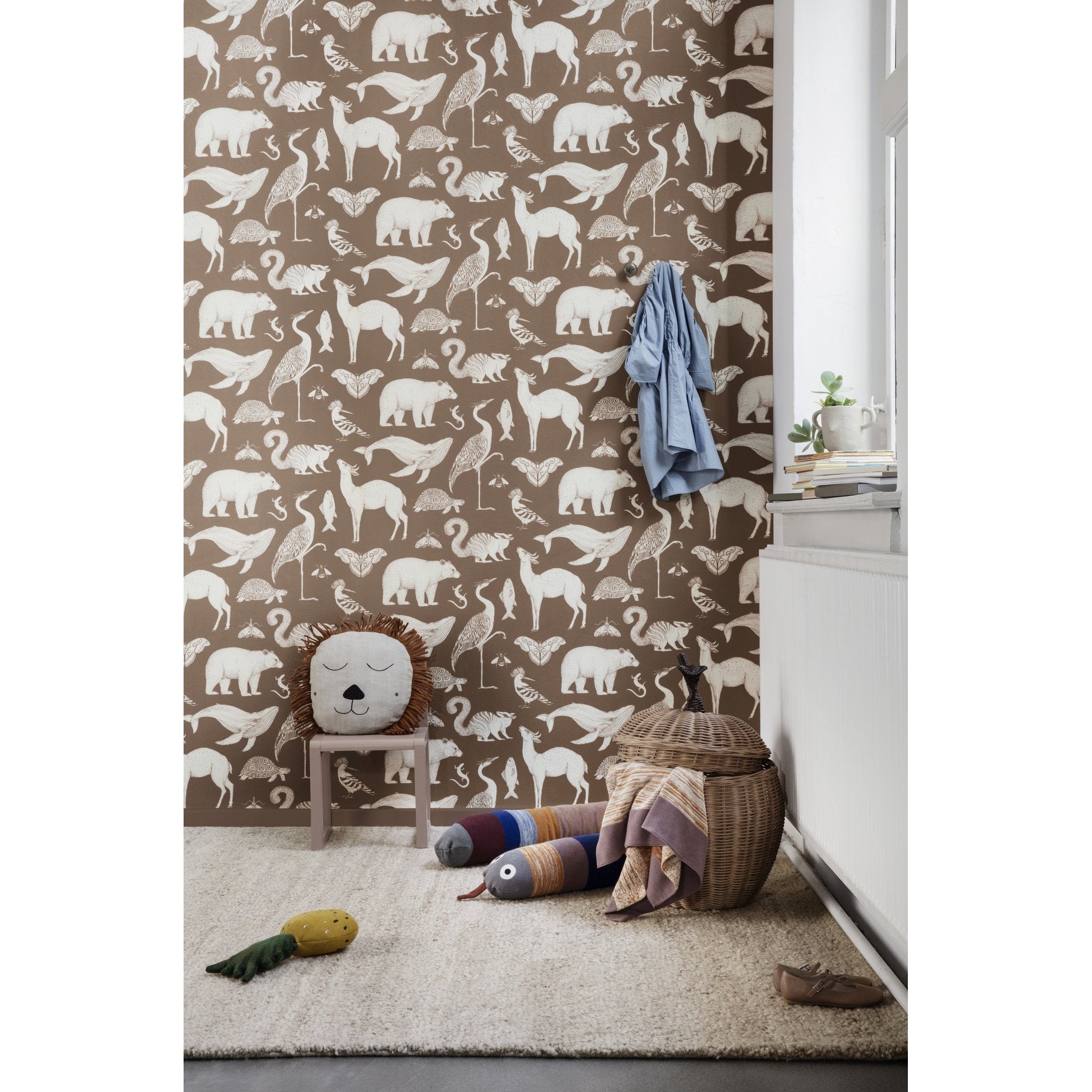 [product_category]-Ferm Living Katie Scott Wallpaper Animal, Caramel-Ferm Living-5704723031840-100235677-FER-2