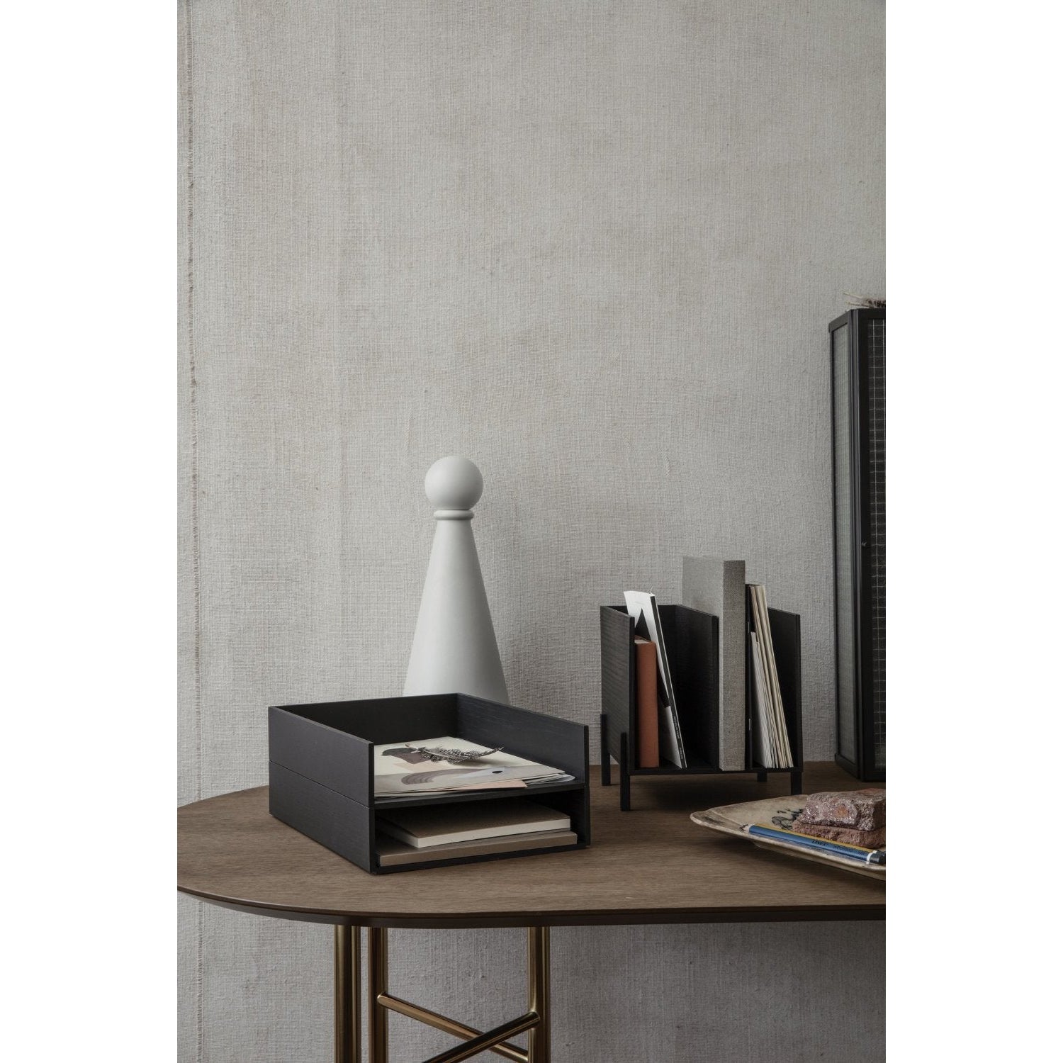 [product_category]-Ferm Living Letter Tray Wood, Black-Ferm Living-5704723030720-100156108-FER-2