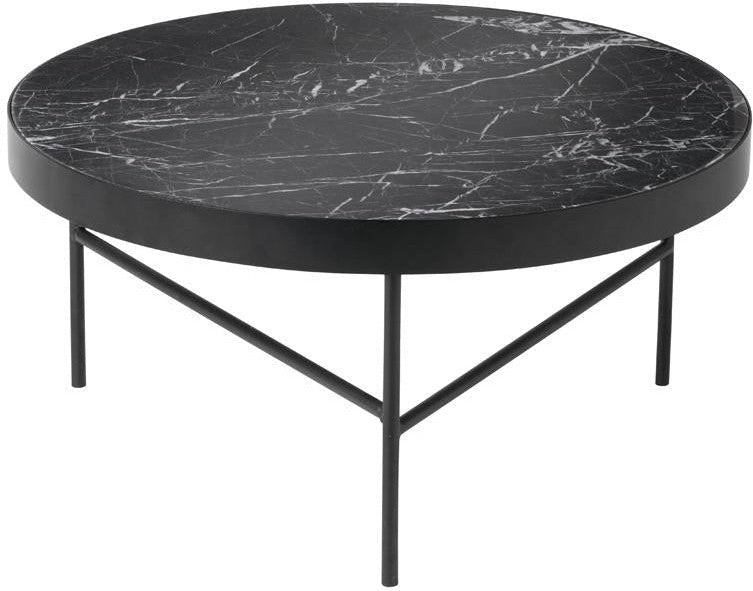 [product_category]-Ferm Living Marble Table Black, ø70cm-Ferm Living-5704723993100-9310-FER-1