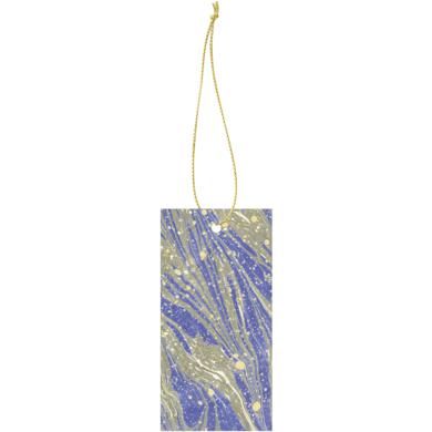 Ferm Living Marbling Gift Pendant, Bright Blue