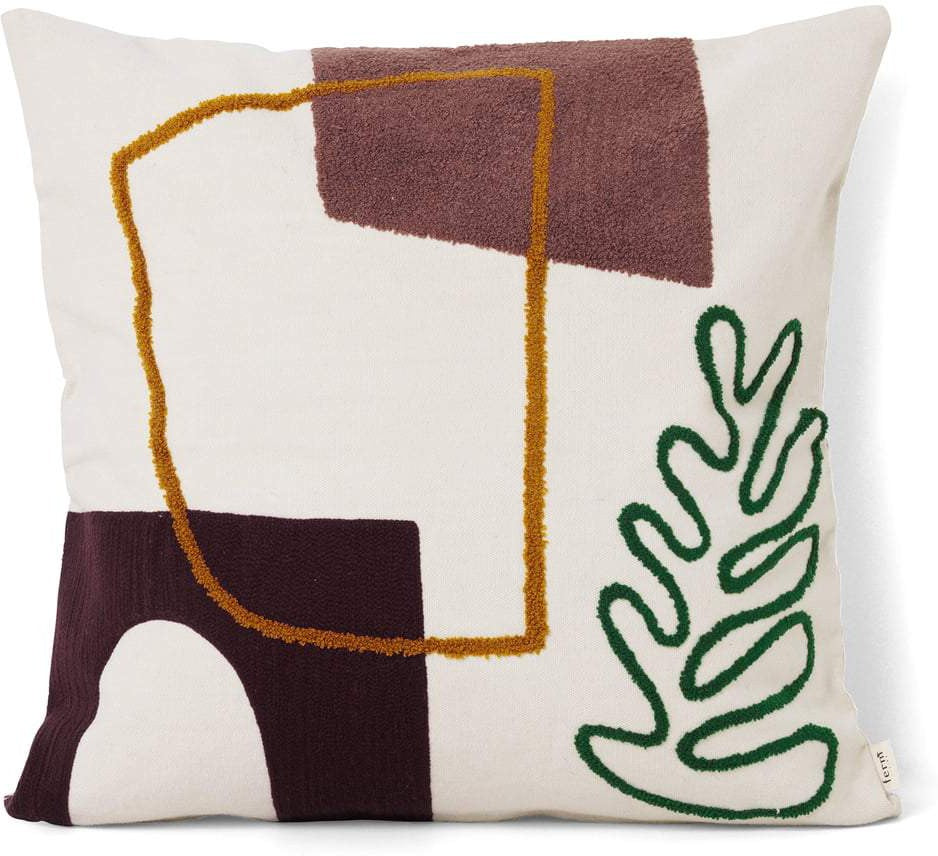[product_category]-Ferm Living Mirage Cushion Leaf, Hand Woven-Ferm Living-5704723022978-7229-FER-1