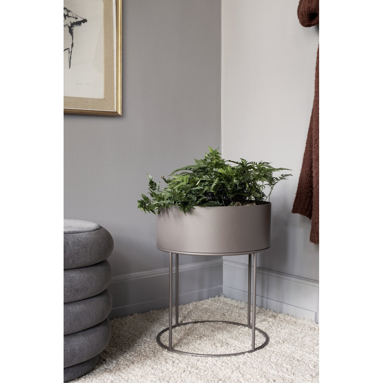[product_category]-Ferm Living Planter Black, Round-Ferm Living-5704723019725-3356-FER-3