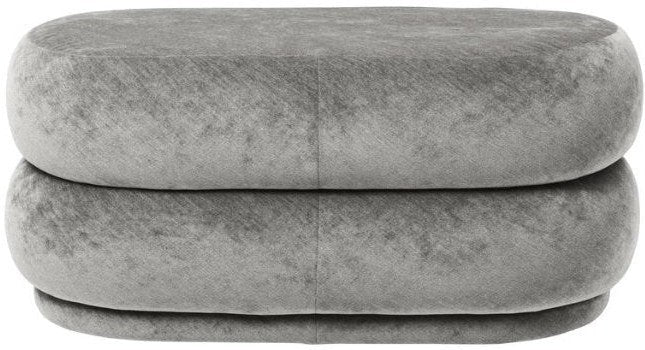 [product_category]-Ferm Living Pouf Oval Stool Fadet Velvet Concrete 17, Medium-Ferm Living-5704723031444-100227668-FER-1
