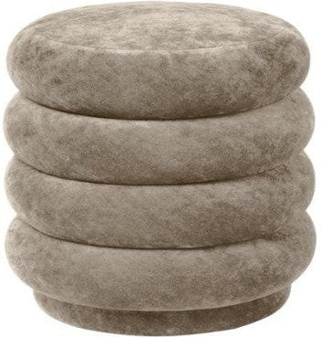 [product_category]-Ferm Living Pouf Round Stool Fadet Velvet Beige 26, Small-Ferm Living-5704723031079-100226671-FER-1