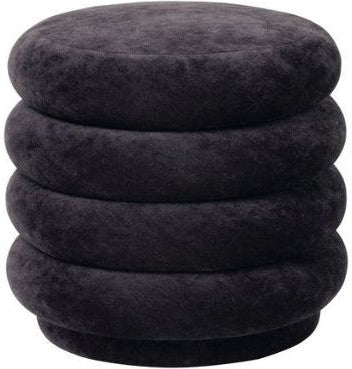 [product_category]-Ferm Living Pouf Round Stool Fadet Velvet Mocca 6, Small-Ferm Living-5704723031062-100226670-FER-1
